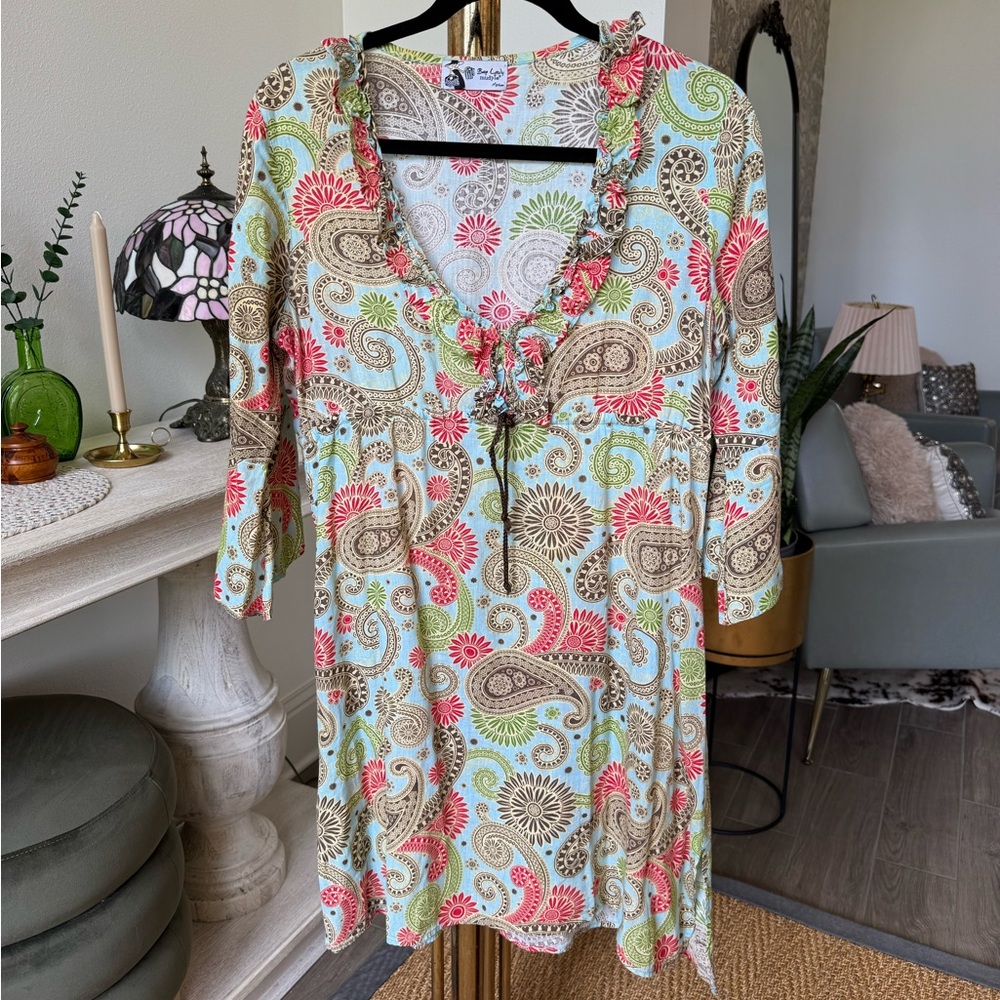 Mudpie Paisley Swimsuit Coverup Dress